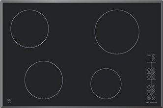 Panorama Induktionskochfeld 4 Zonen Direktwahltasten 77 cm x 51 cm
